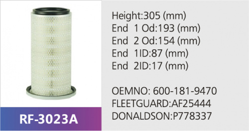 Фильтр воздушный HLX-7923AB