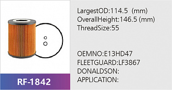 Фильтр топливный RF-1842 (1/)