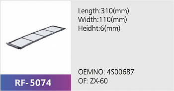 Фильтр салона RF-5074 (1/)