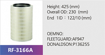 Фильтр воздушный RF-3166AB (1/)