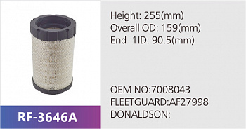 Фильтр воздушный RF-3646AB (1/)